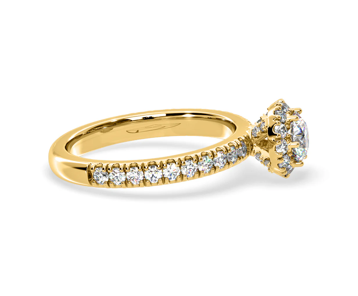 Alessandra Lab Diamond Engagement Ring 18K Gold 1.10CT F/VS1 - Image 68