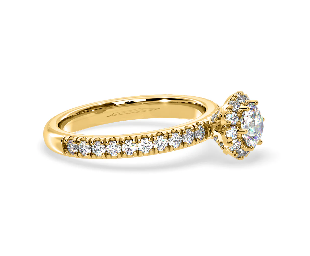 Alessandra Lab Diamond Engagement Ring 18K Gold 1.10CT F/VS1 - Image 71