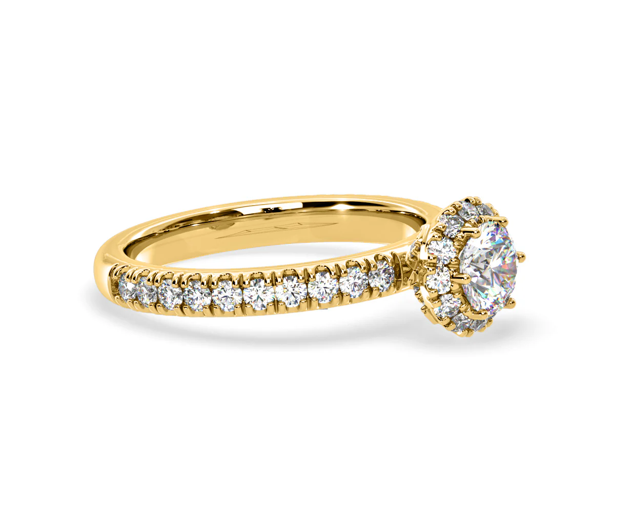 Alessandra Lab Diamond Engagement Ring 18K Gold 1.10CT F/VS1 - Image 74