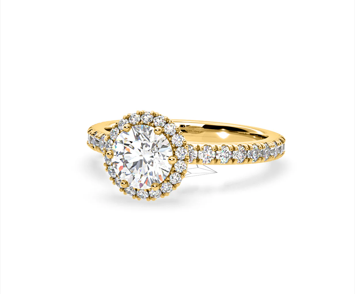 Alessandra Lab Diamond Engagement Ring 18K Gold 1.70CT F/VS1 - Image 11