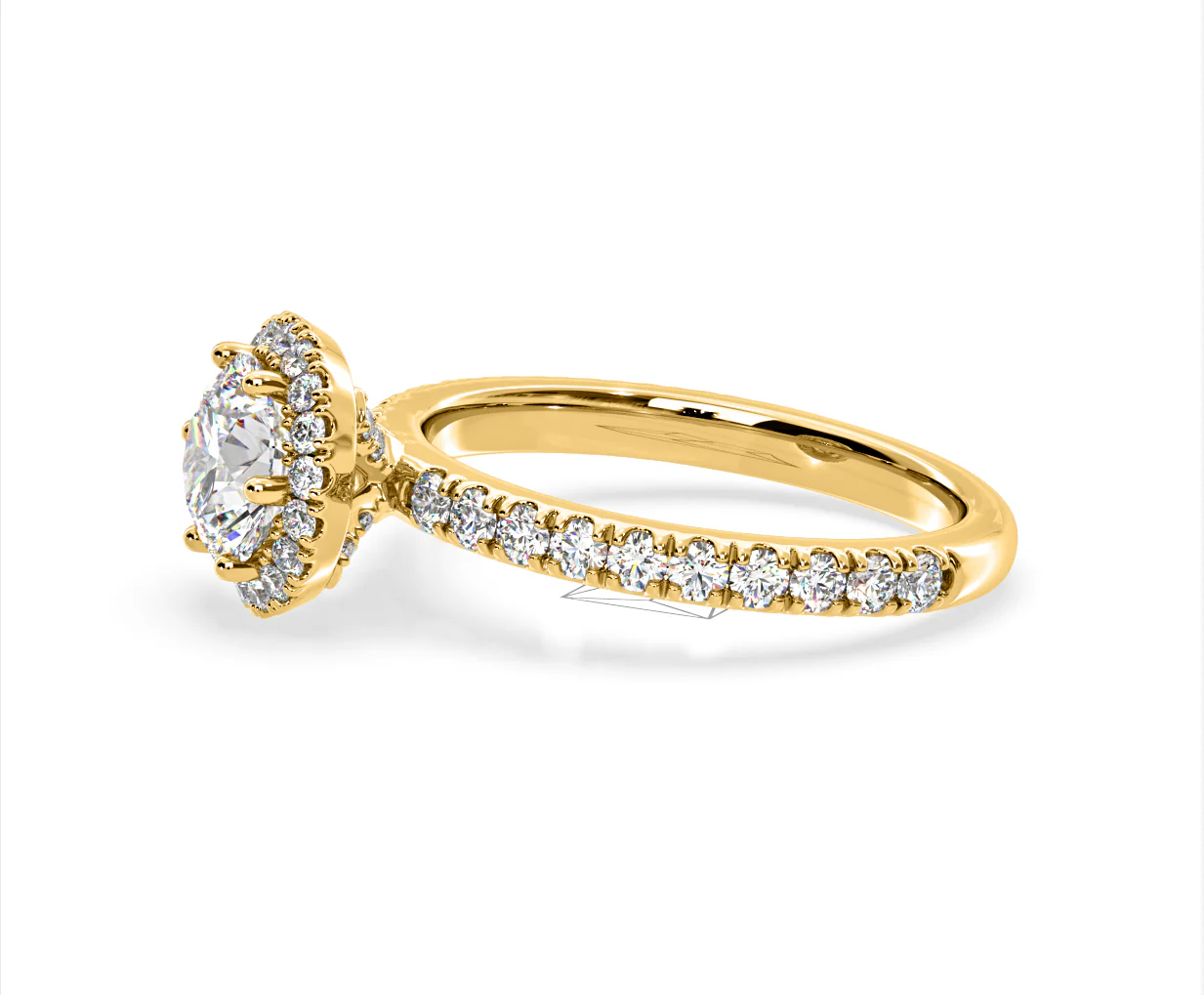 Alessandra Lab Diamond Engagement Ring 18K Gold 1.70CT F/VS1 - Image 23