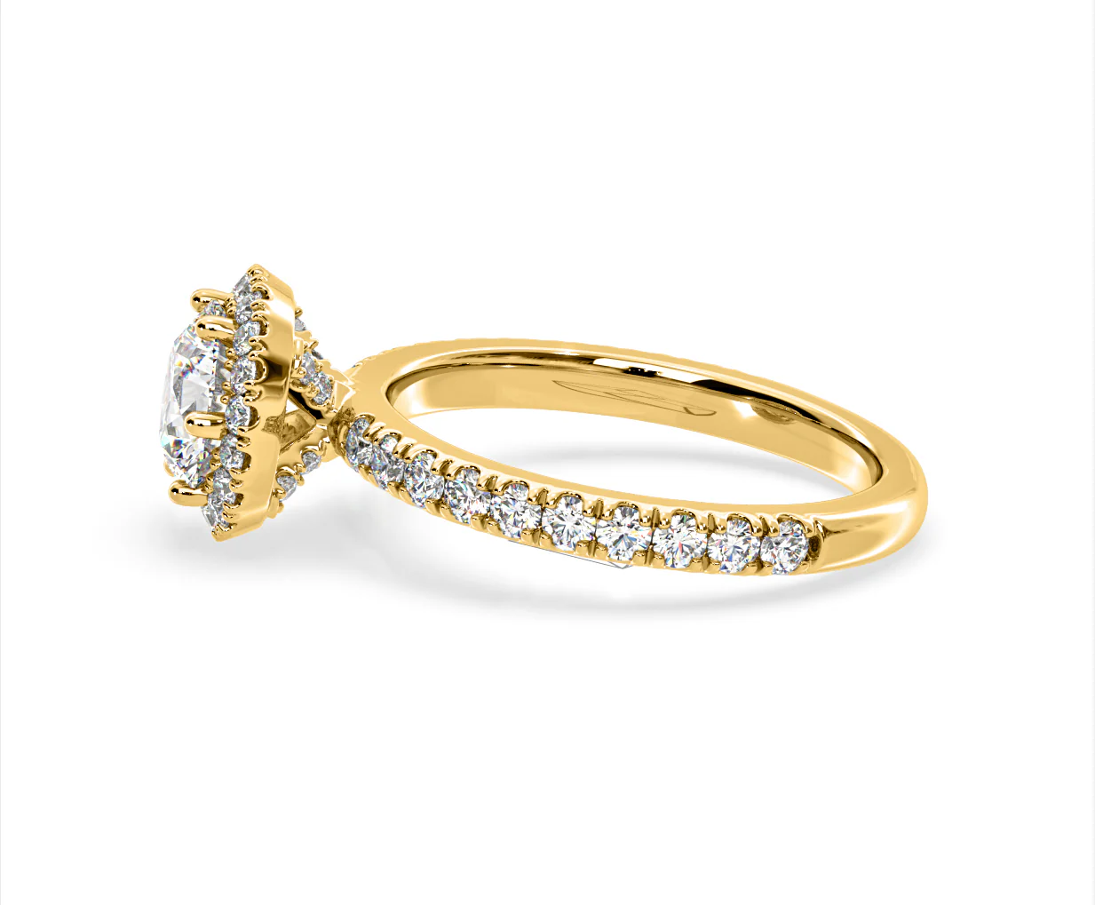 Alessandra Lab Diamond Engagement Ring 18K Gold 1.70CT F/VS1 - Image 26