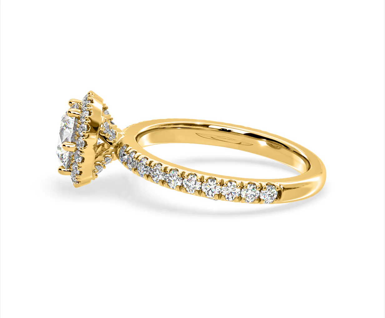 Alessandra Lab Diamond Engagement Ring 18K Gold 1.70CT F/VS1 - Image 27
