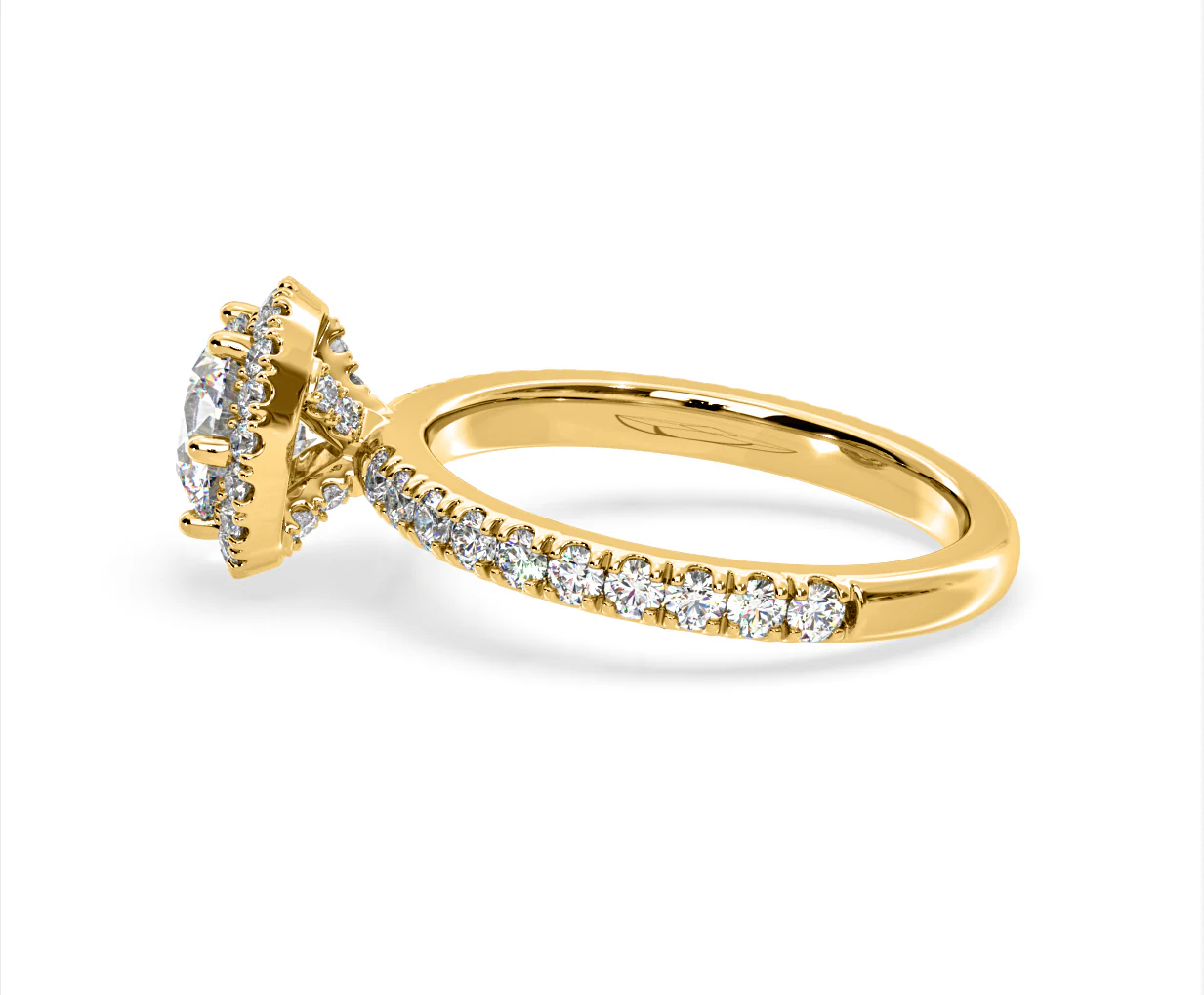Alessandra Lab Diamond Engagement Ring 18K Gold 1.70CT F/VS1 - Image 28