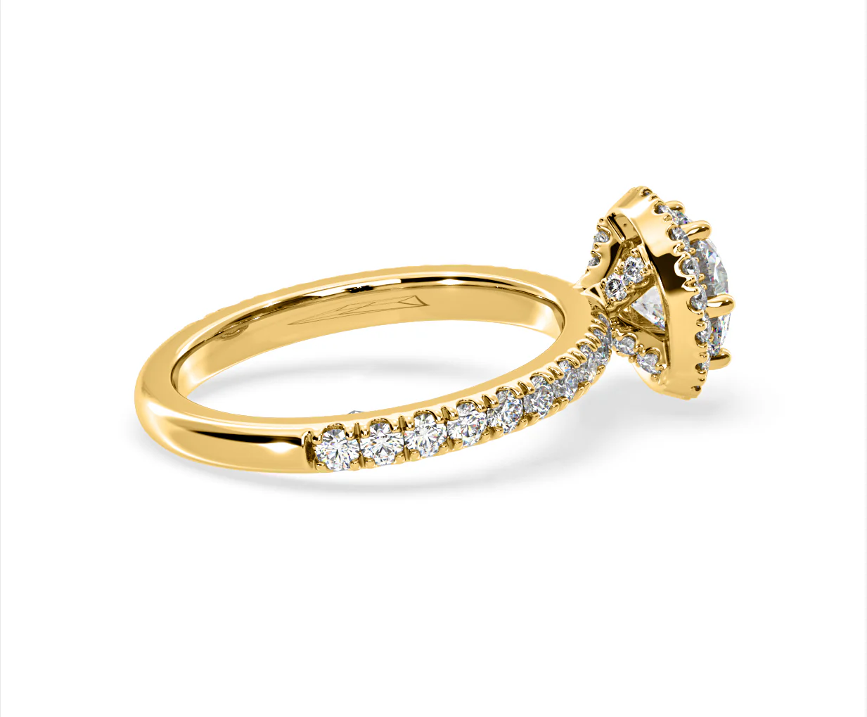 Alessandra Lab Diamond Engagement Ring 18K Gold 1.70CT F/VS1 - Image 62