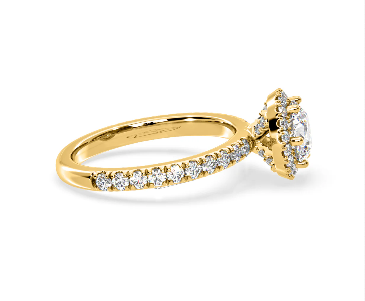 Alessandra Lab Diamond Engagement Ring 18K Gold 1.70CT F/VS1 - Image 67