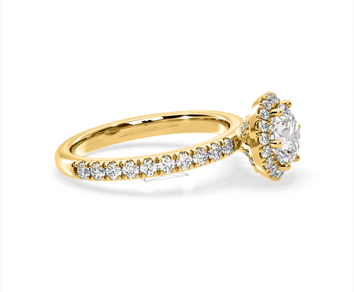 Alessandra Lab Diamond Engagement Ring 18K Gold 1.70CT F/VS1 - Image 70