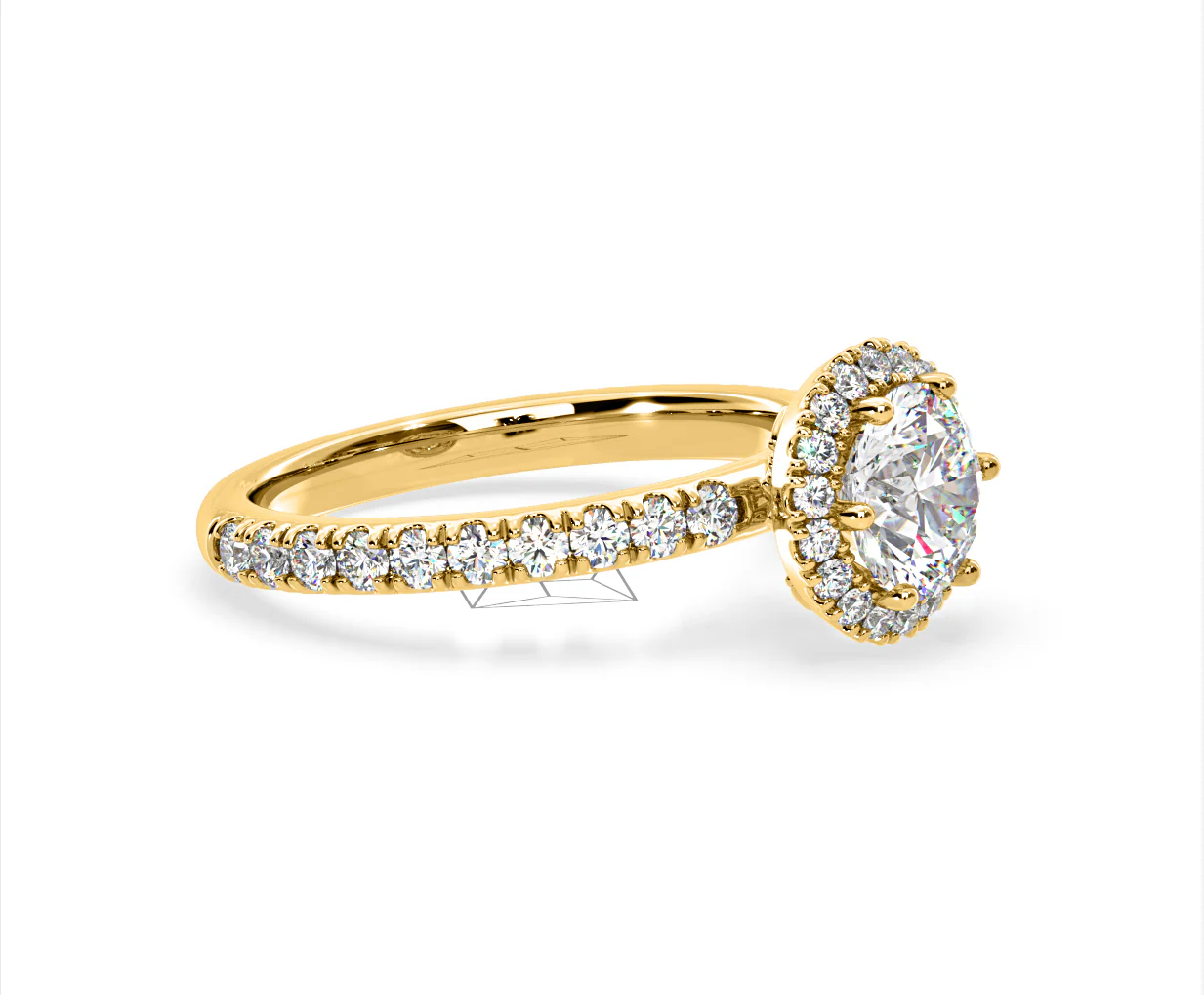 Alessandra Lab Diamond Engagement Ring 18K Gold 1.70CT F/VS1 - Image 74