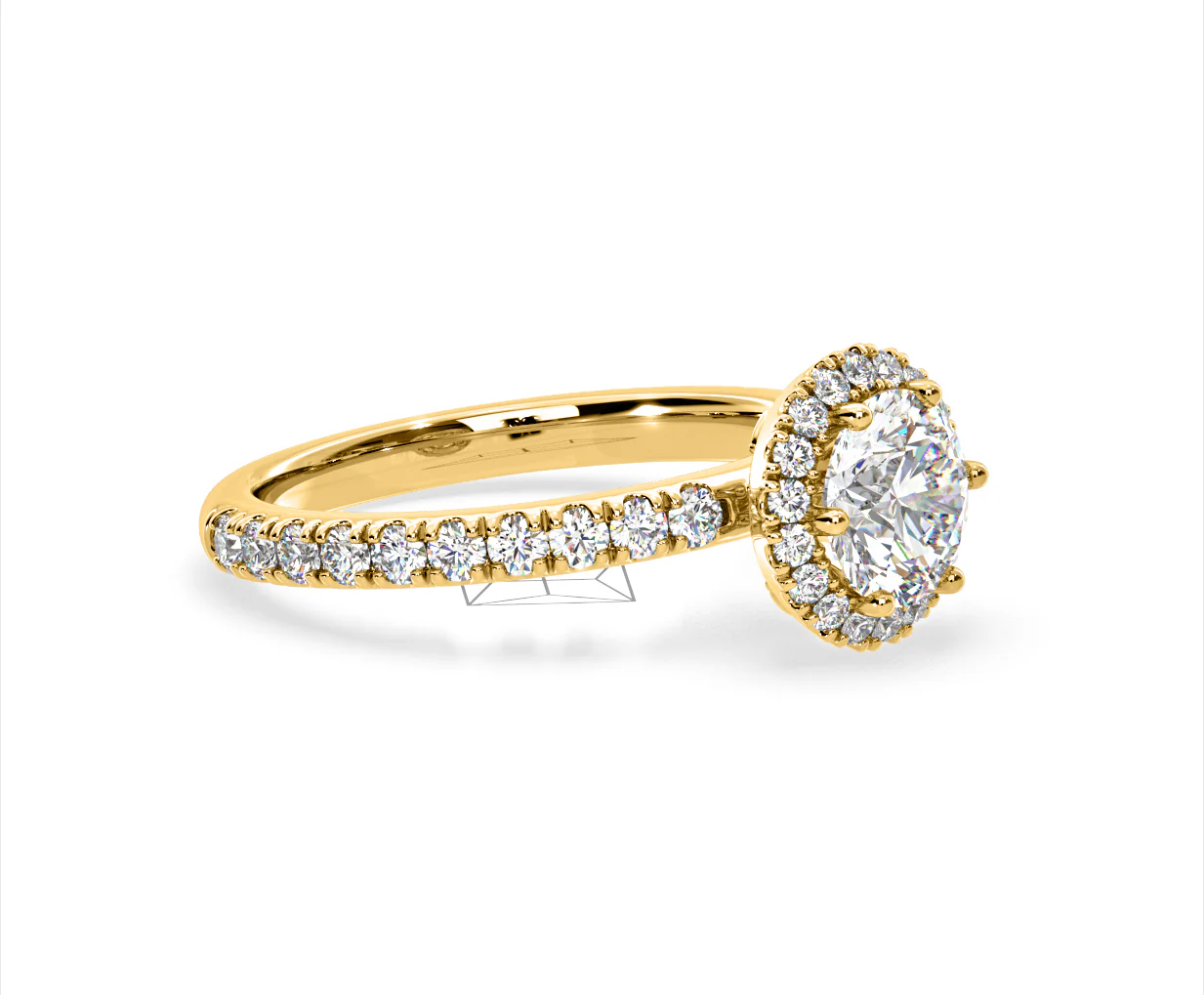 Alessandra Lab Diamond Engagement Ring 18K Gold 1.70CT F/VS1 - Image 75