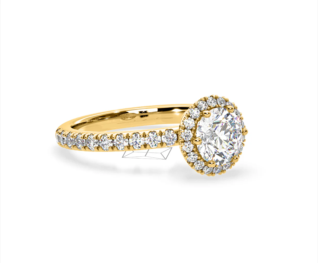 Alessandra Lab Diamond Engagement Ring 18K Gold 1.70CT F/VS1 - Image 78