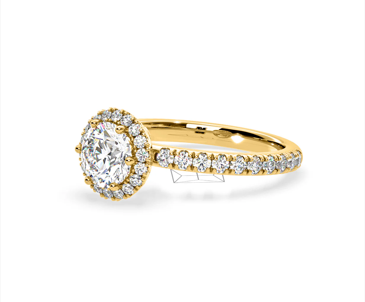Alessandra Lab Diamond Engagement Ring 18K Gold 2.10CT F/VS1 - Image 16