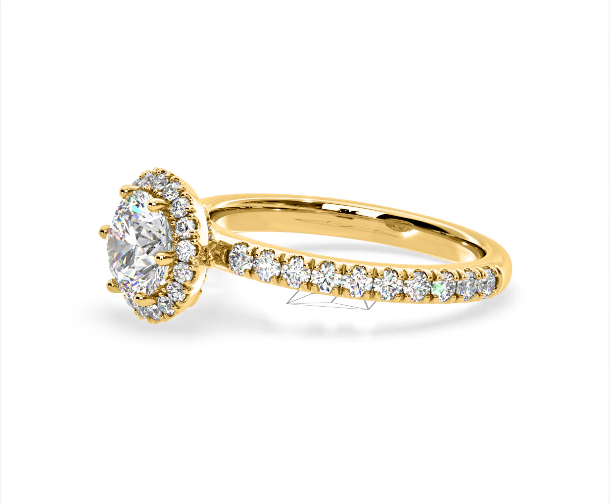 Alessandra Lab Diamond Engagement Ring 18K Gold 2.10CT F/VS1 - Image 20