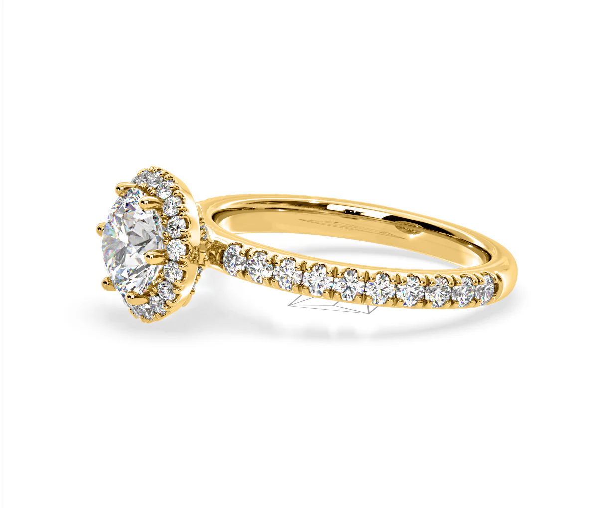 Alessandra Lab Diamond Engagement Ring 18K Gold 2.10CT F/VS1 - Image 21
