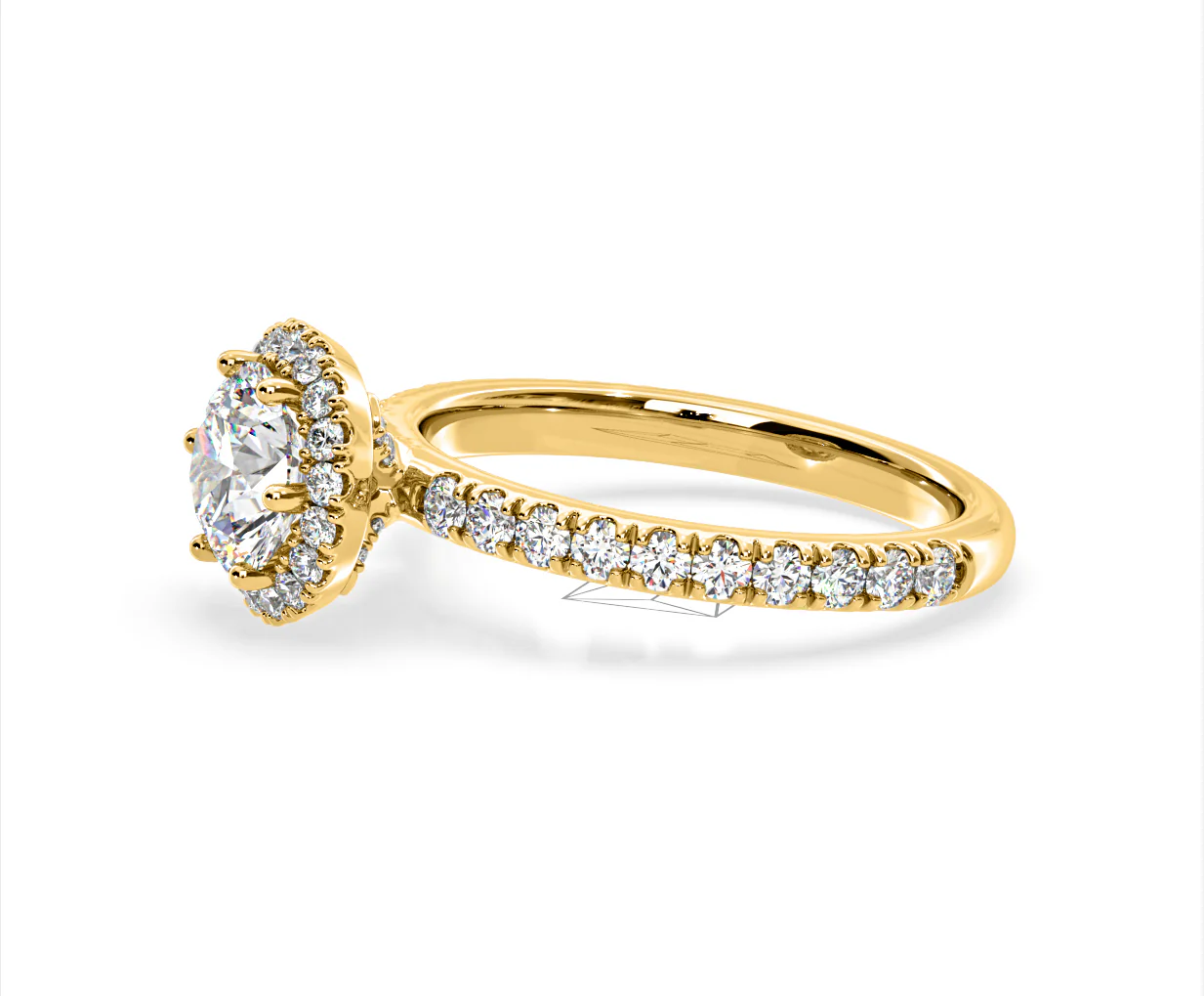 Alessandra Lab Diamond Engagement Ring 18K Gold 2.10CT F/VS1 - Image 22