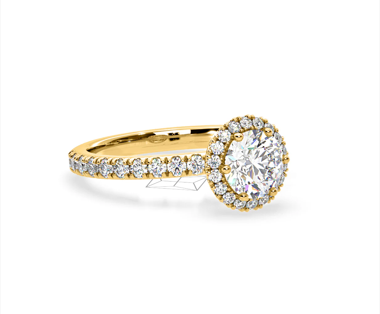 Alessandra Lab Diamond Engagement Ring 18K Gold 2.10CT F/VS1 - Image 79