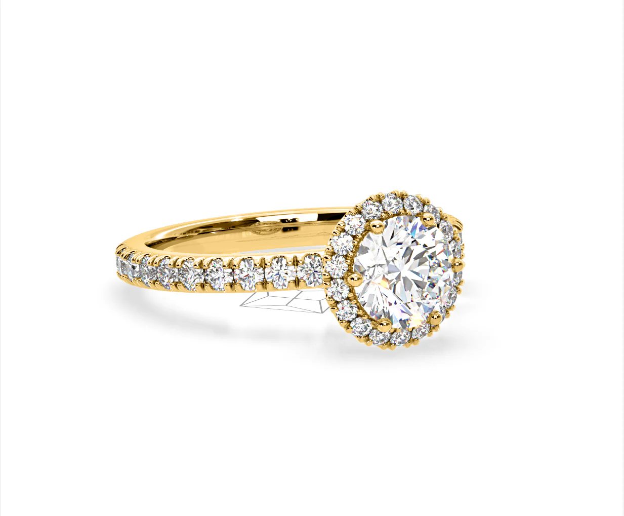 Alessandra Lab Diamond Engagement Ring 18K Gold 2.10CT F/VS1 - Image 80
