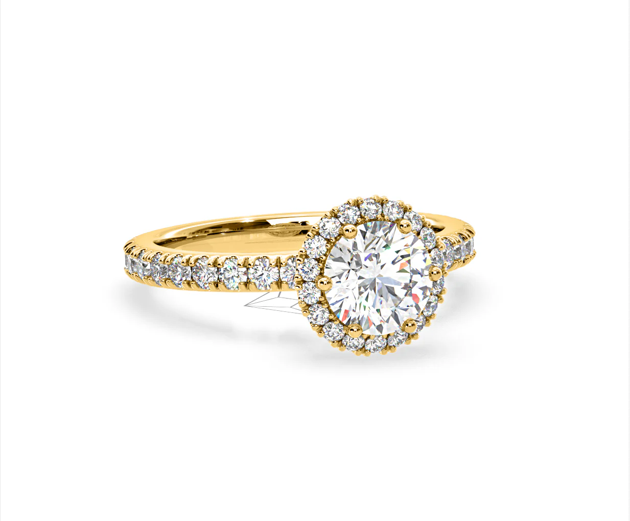 Alessandra Lab Diamond Engagement Ring 18K Gold 2.10CT F/VS1 - Image 82