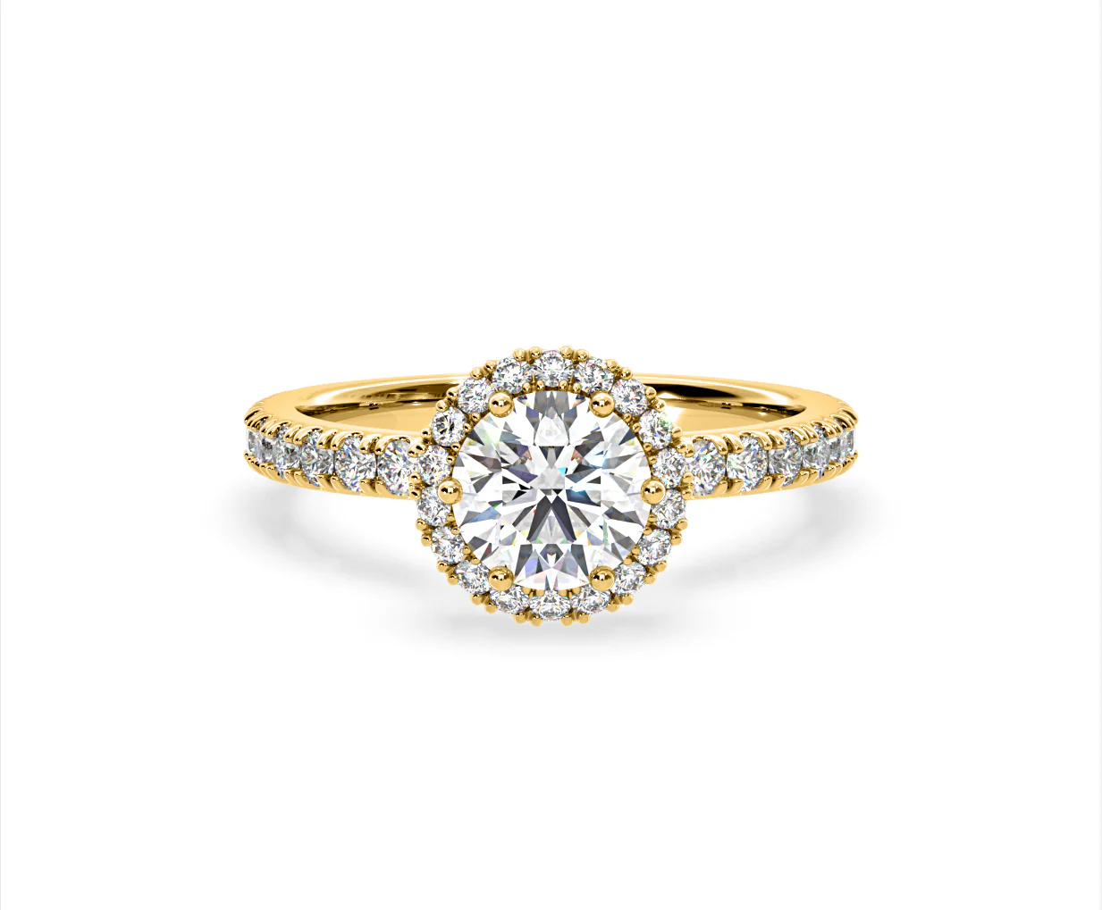 Alessandra Lab Diamond Engagement Ring 18K Gold 2.10CT F/VS1 - Image 86