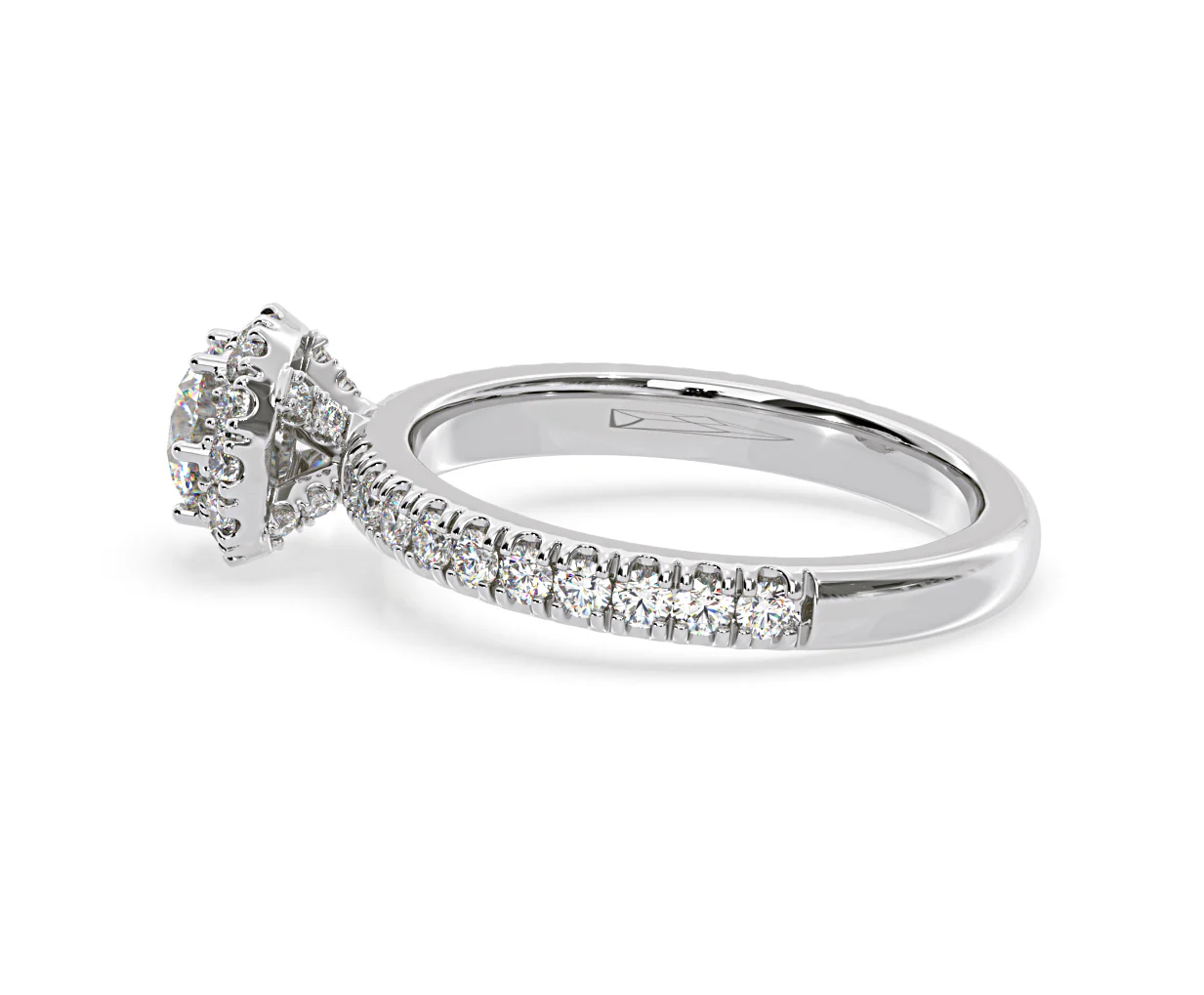 Alessandra Lab Diamond Engagement Ring 18KW Gold 1.10CT F/VS1 - Image 29