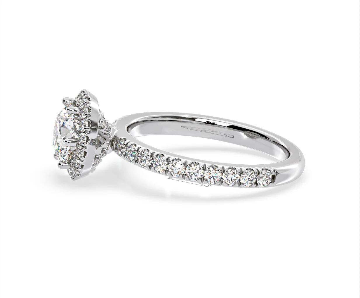 Alessandra Lab Diamond Engagement Ring 18KW Gold 1.70CT F/VS1 - Image 25