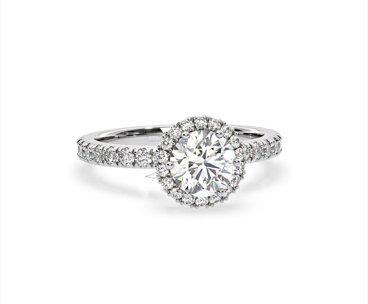 Alessandra Lab Diamond Engagement Ring 18KW Gold 1.70CT F/VS1 - Image 84