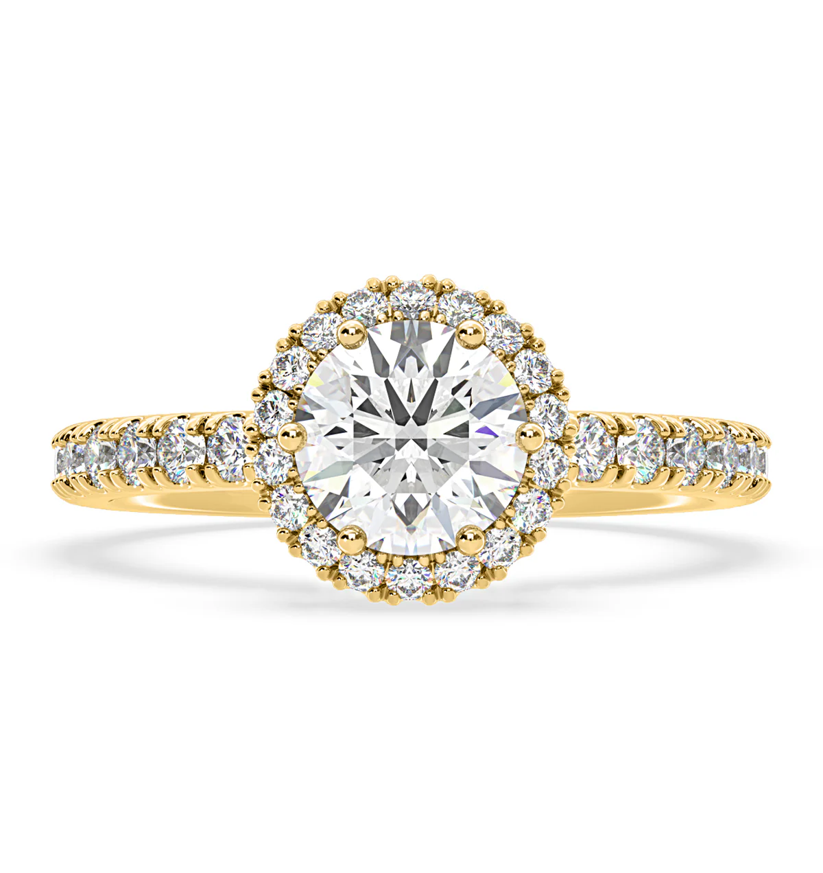 Alessandra Lab Diamond Engagement Ring 18KW Gold 2.60CT F/VS1 - Image 3