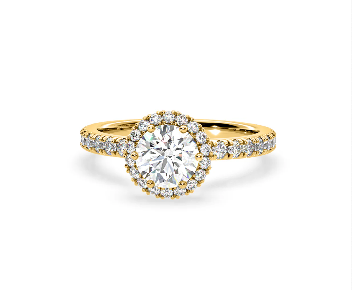 Alessandra Lab Diamond Engagement Ring 18KW Gold 2.60CT F/VS1 - Image 8