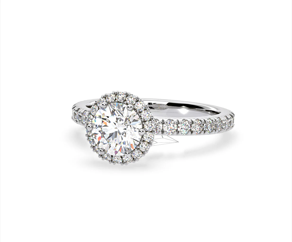 Alessandra Lab Diamond Engagement Ring 18KW Gold 2.10CT F/VS1 - Image 11