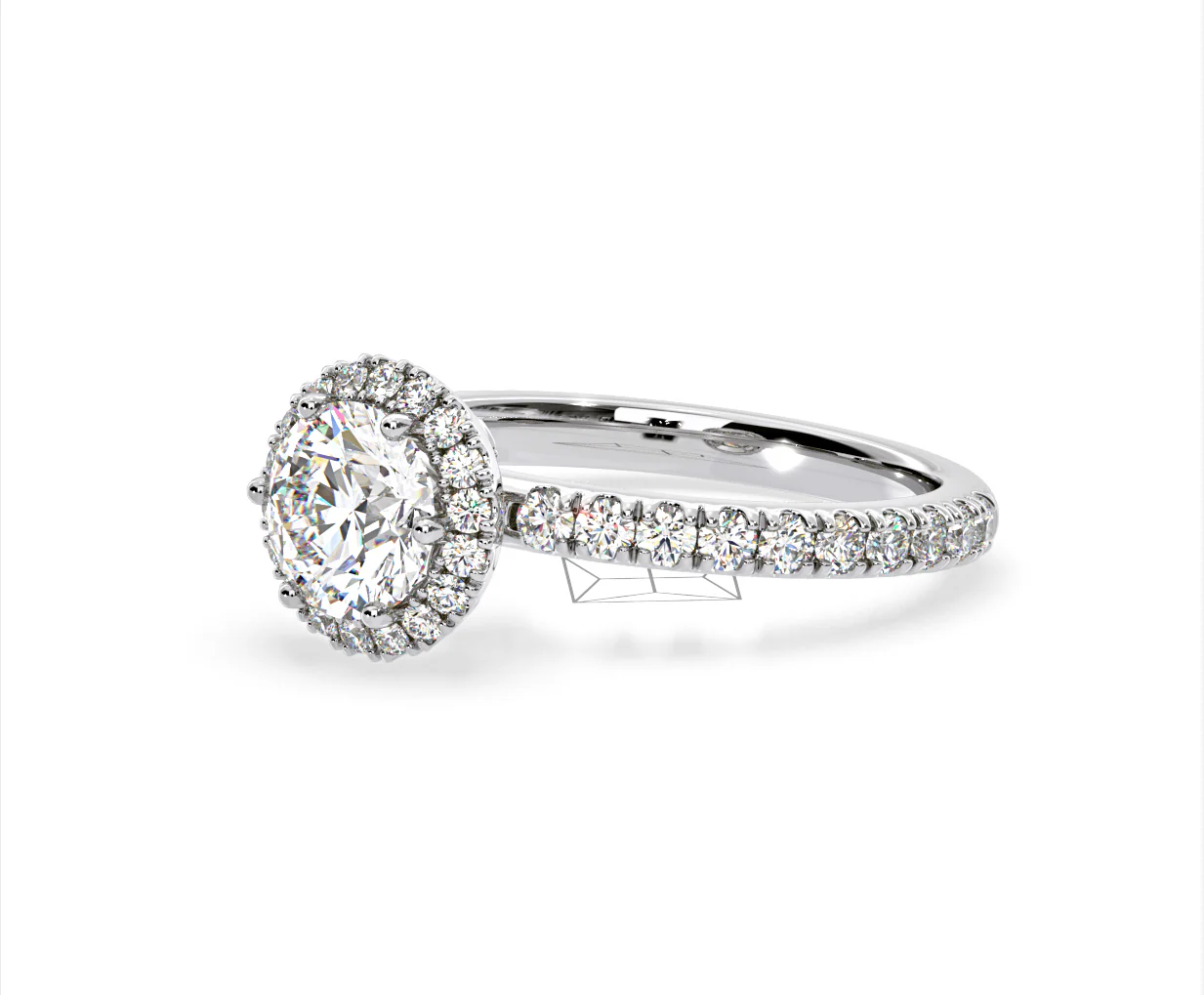 Alessandra Lab Diamond Engagement Ring 18KW Gold 2.10CT F/VS1 - Image 16