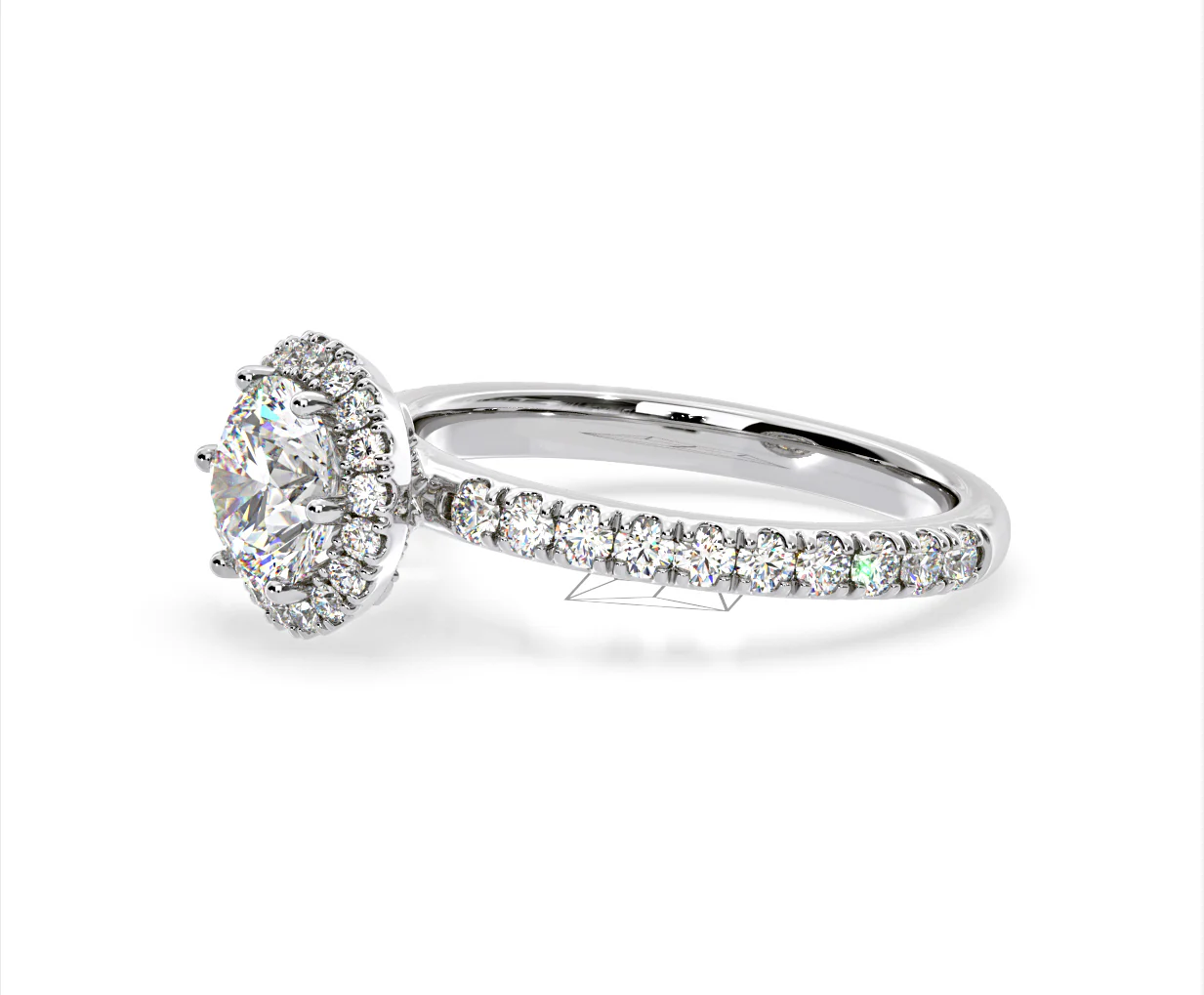 Alessandra Lab Diamond Engagement Ring 18KW Gold 2.10CT F/VS1 - Image 20