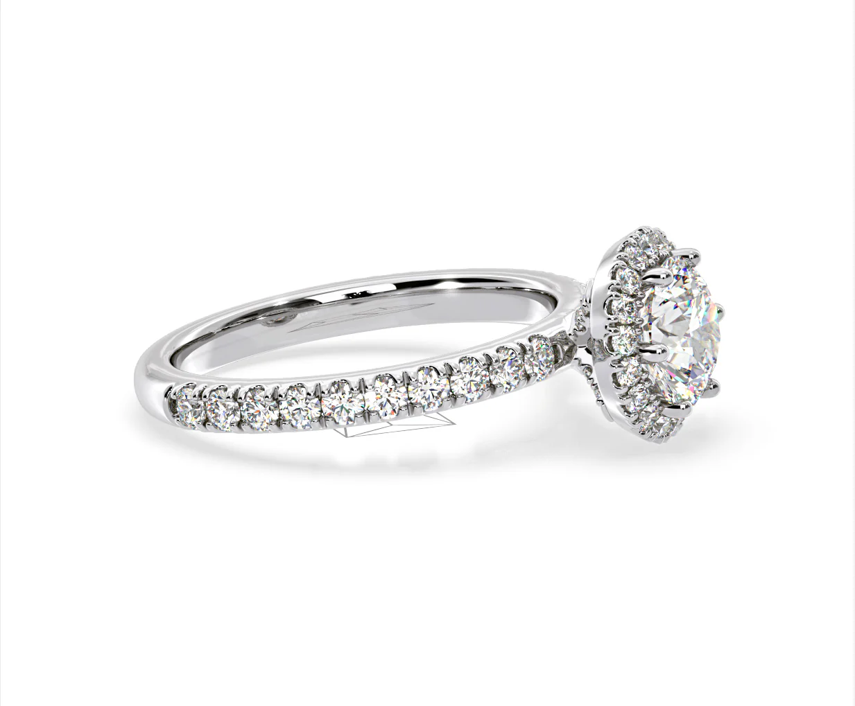 Alessandra Lab Diamond Engagement Ring 18KW Gold 2.10CT F/VS1 - Image 71