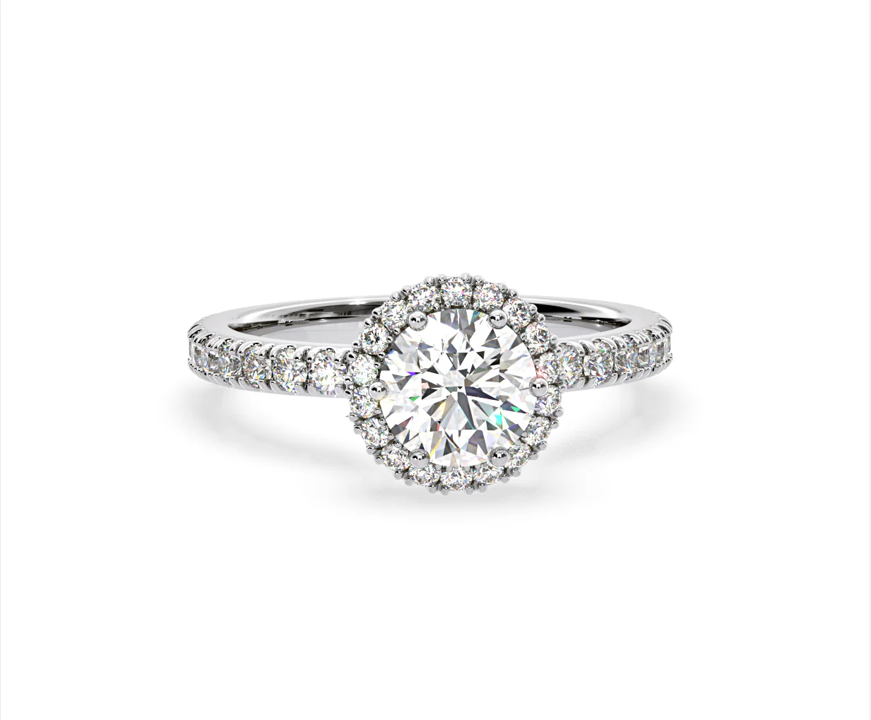 Alessandra Lab Diamond Engagement Ring 18KW Gold 2.10CT F/VS1 - Image 85