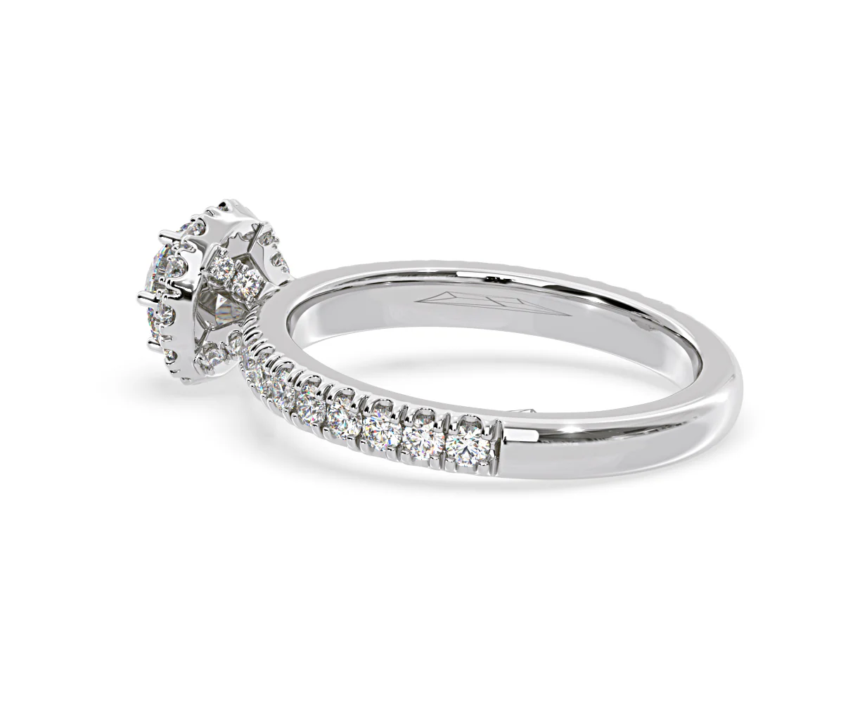 Alessandra Lab Diamond Engagement Ring Platinum 1.10CT F/VS1 - Image 33