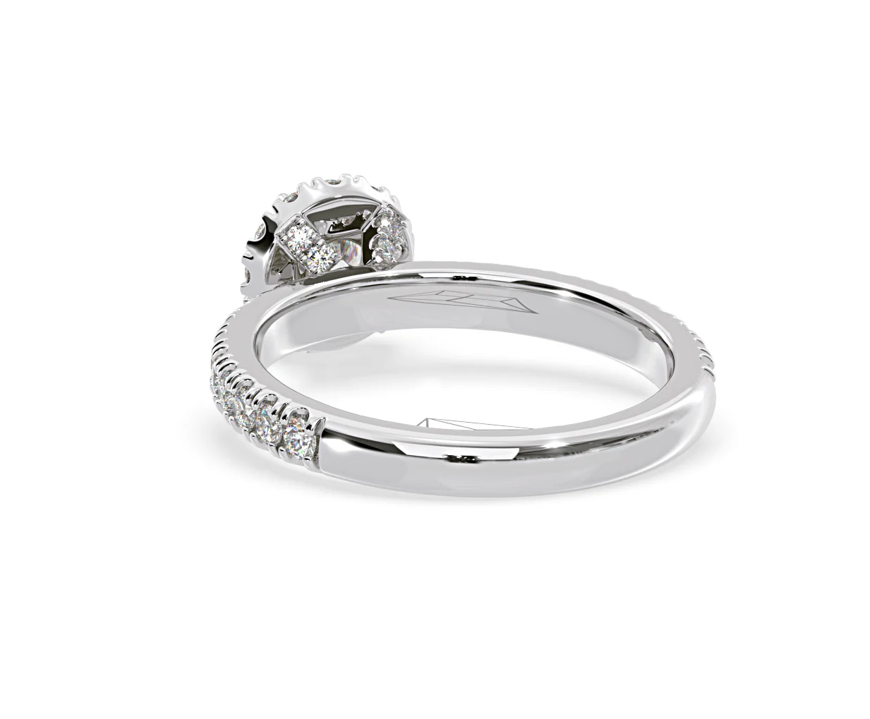 Alessandra Lab Diamond Engagement Ring Platinum 1.10CT F/VS1 - Image 41