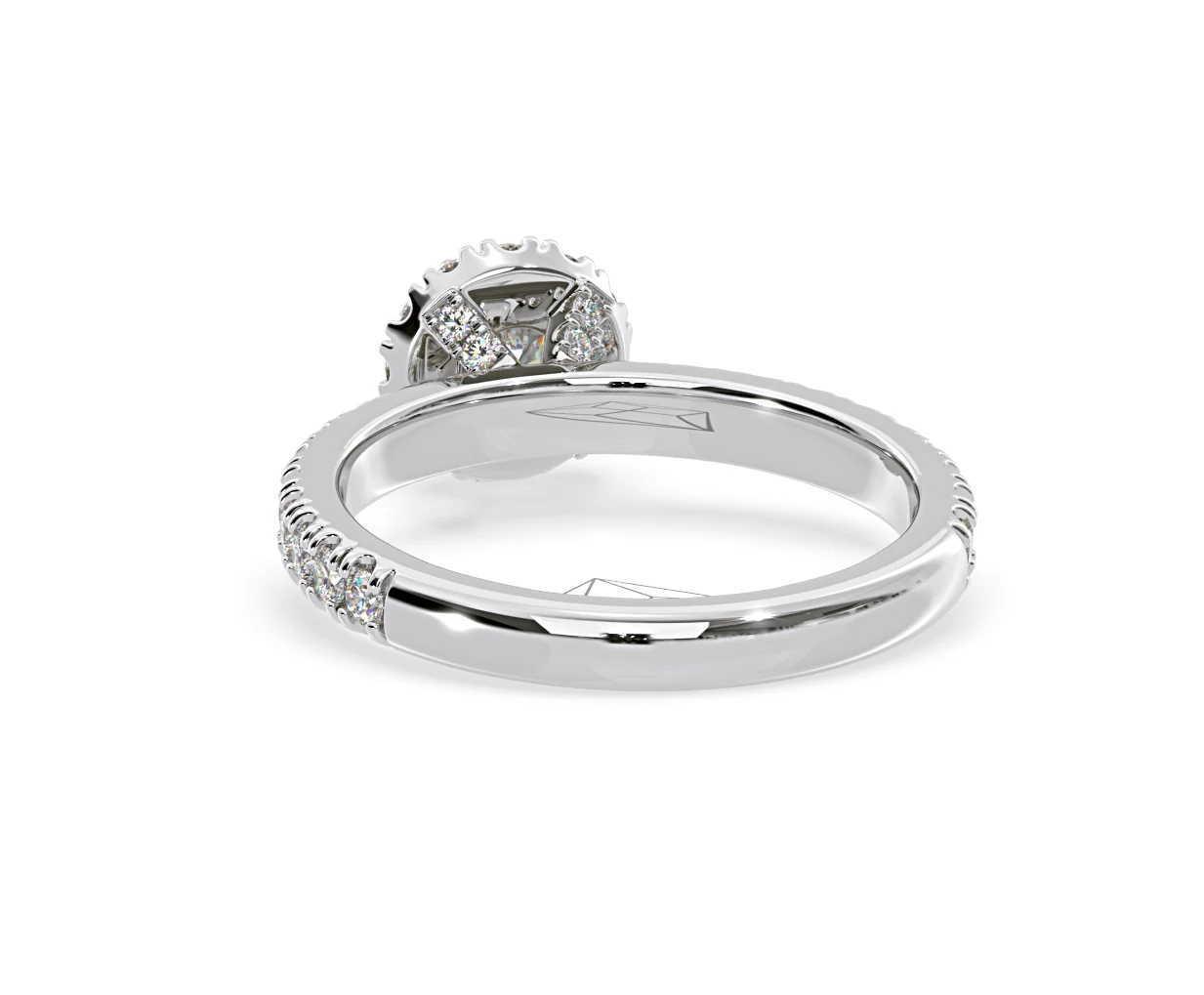 Alessandra Lab Diamond Engagement Ring Platinum 1.10CT F/VS1 - Image 43