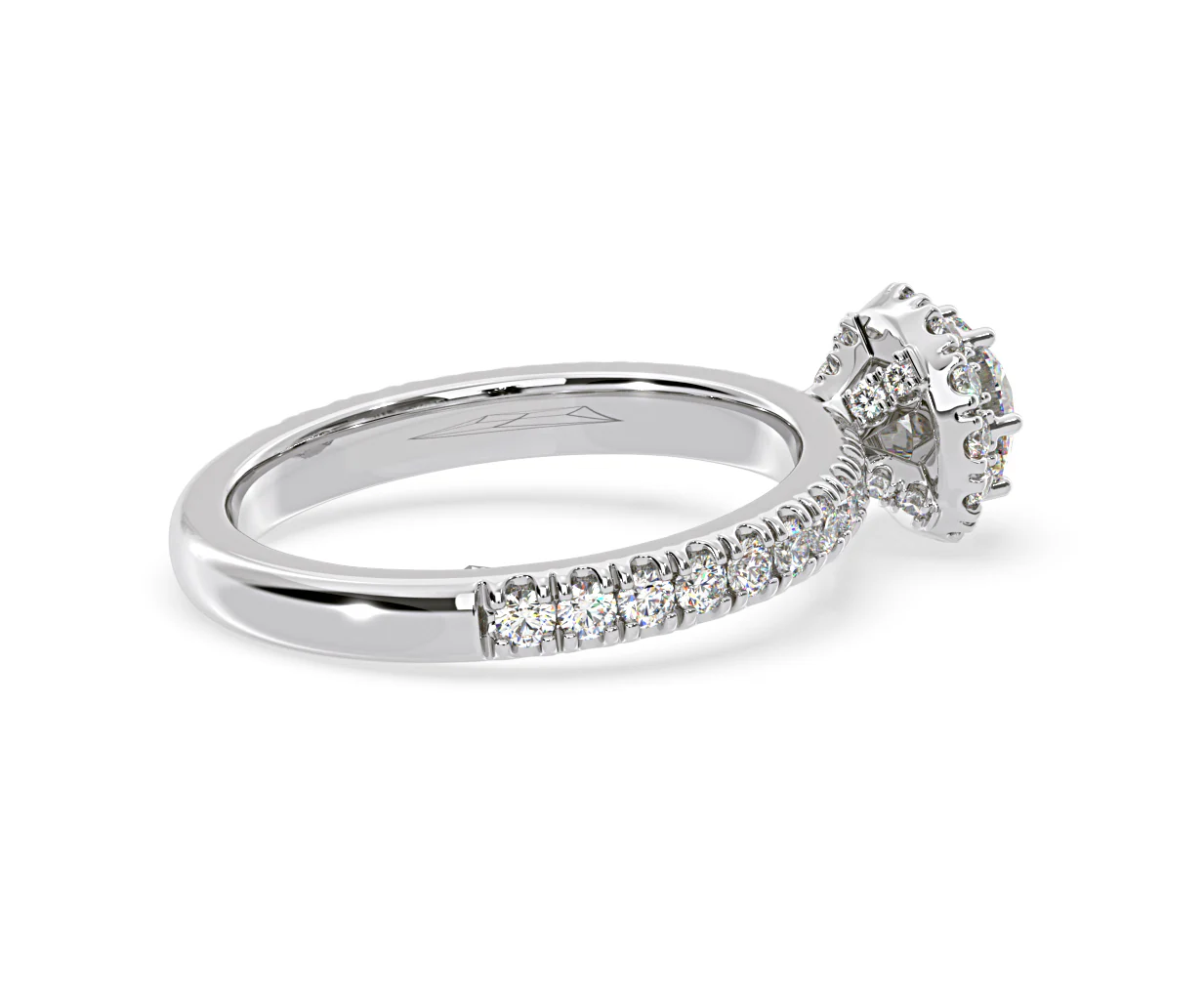 Alessandra Lab Diamond Engagement Ring Platinum 1.10CT F/VS1 - Image 61