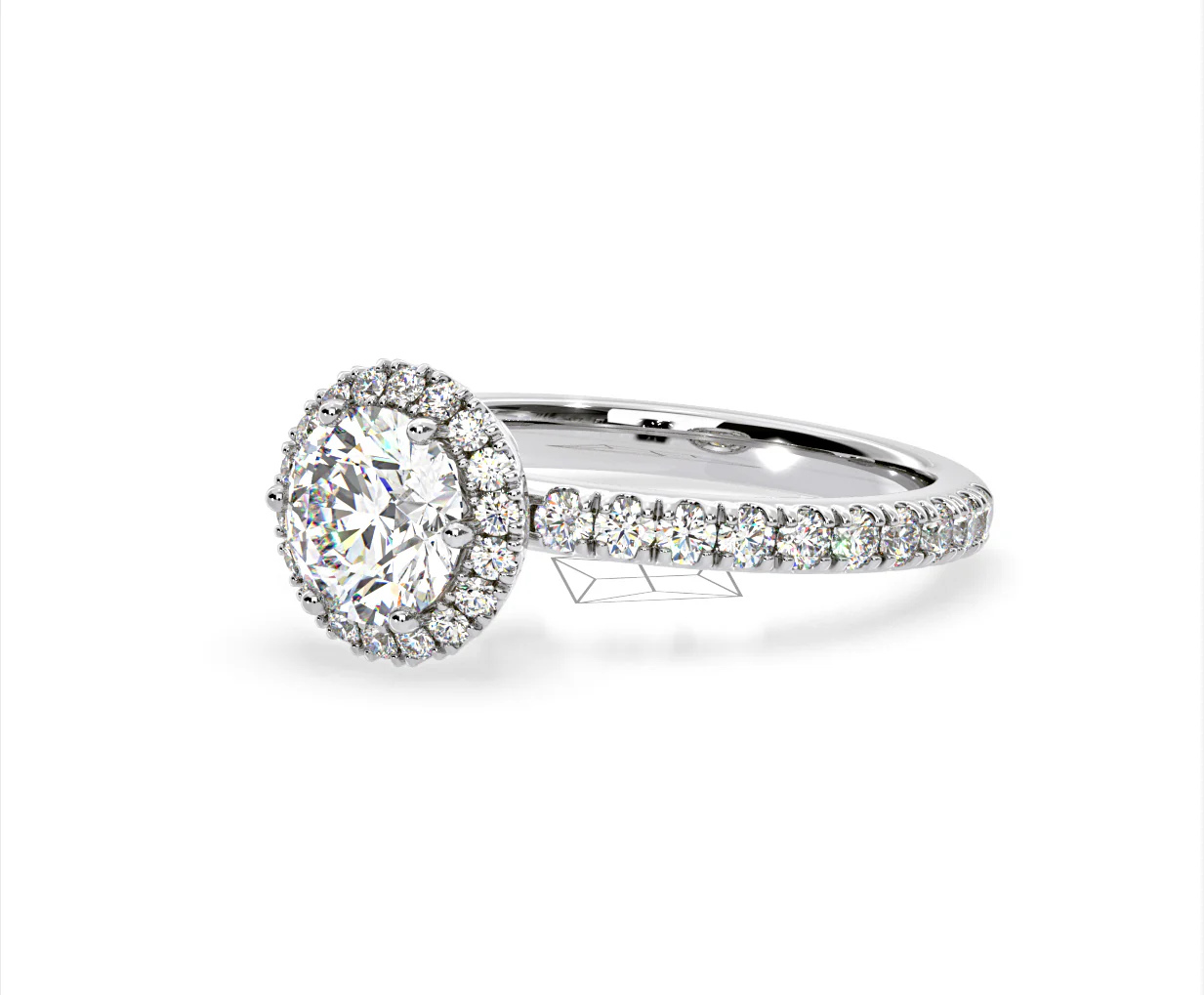 Alessandra Lab Diamond Engagement Ring Platinum 1.70CT F/VS1 - Image 15