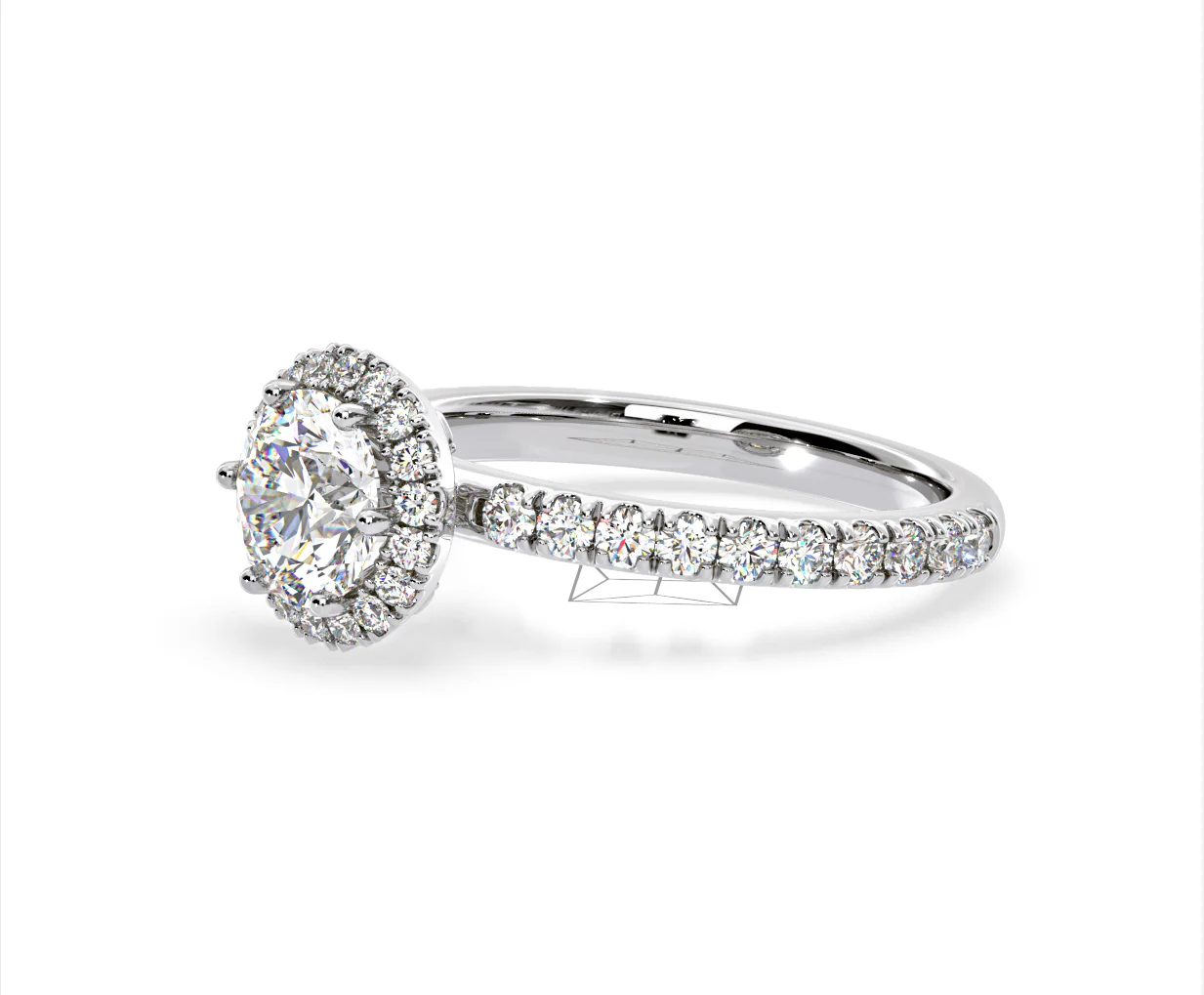 Alessandra Lab Diamond Engagement Ring Platinum 1.70CT F/VS1 - Image 18