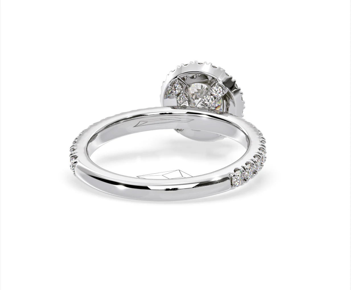 Alessandra Lab Diamond Engagement Ring Platinum 1.70CT F/VS1 - Image 50