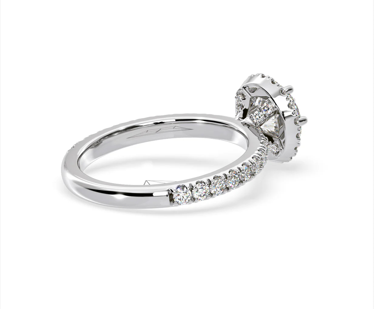 Alessandra Lab Diamond Engagement Ring Platinum 1.70CT F/VS1 - Image 58