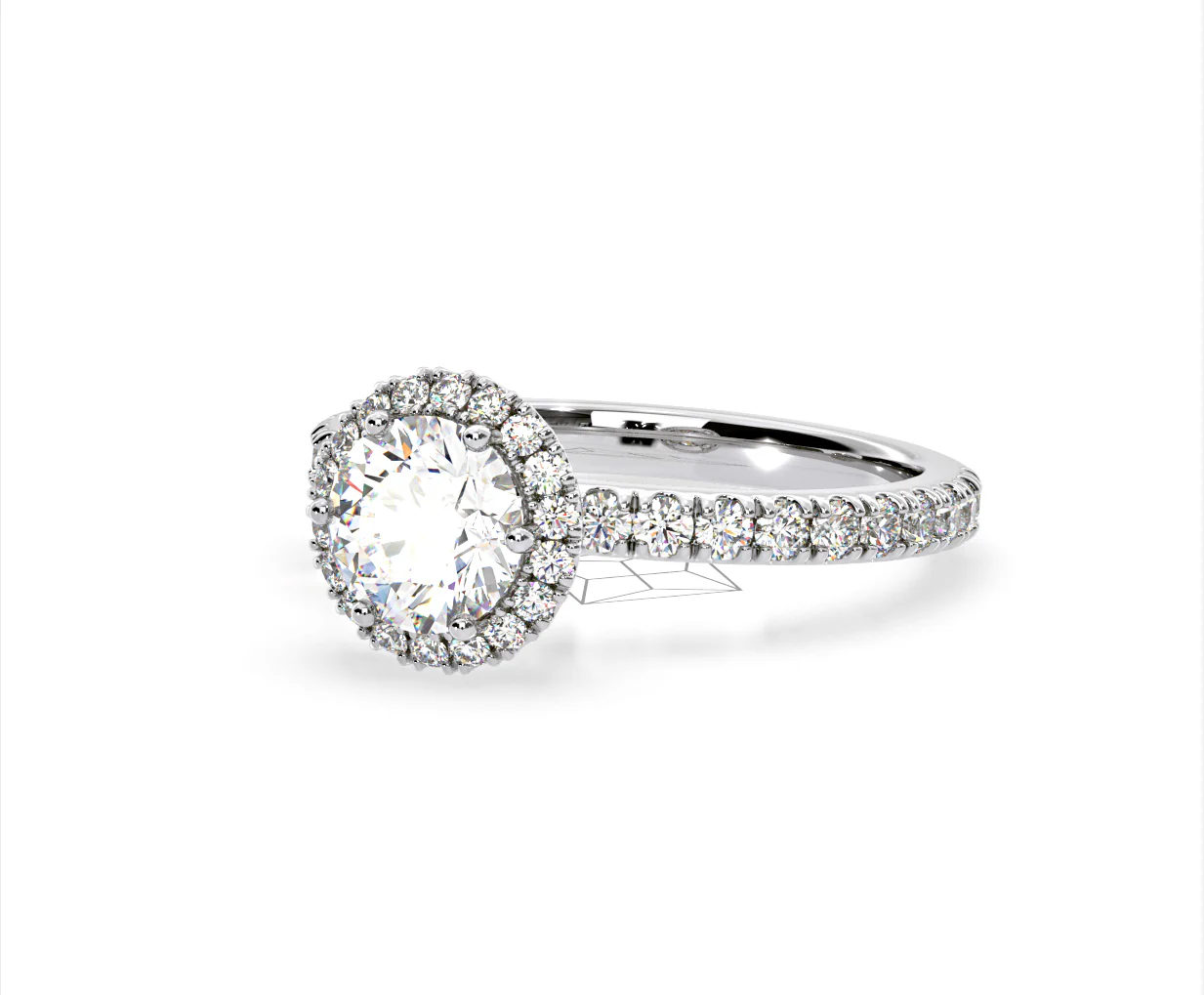 Alessandra Lab Diamond Engagement Ring Platinum 2.10CT F/VS1 - Image 13