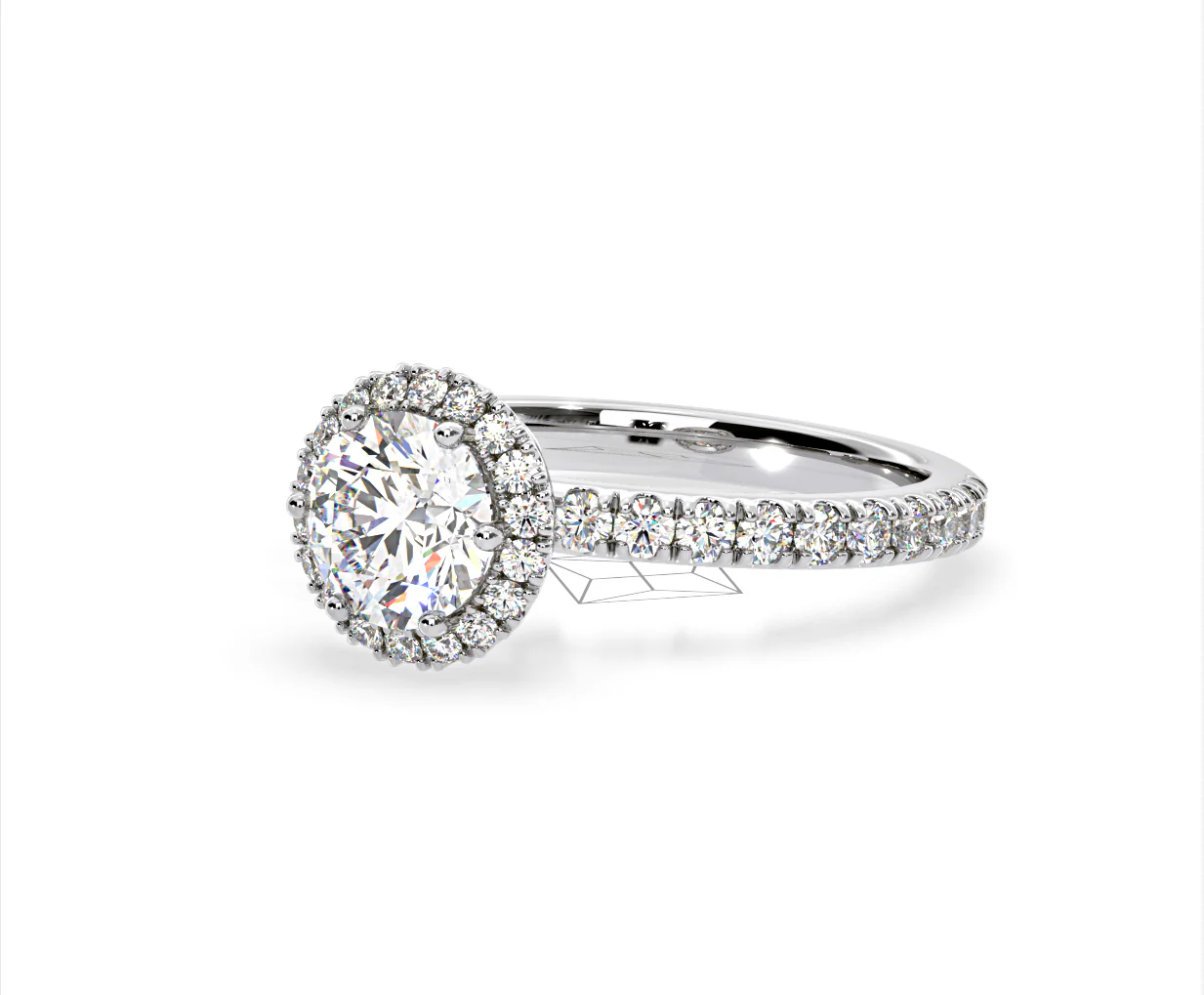 Alessandra Lab Diamond Engagement Ring Platinum 2.10CT F/VS1 - Image 14