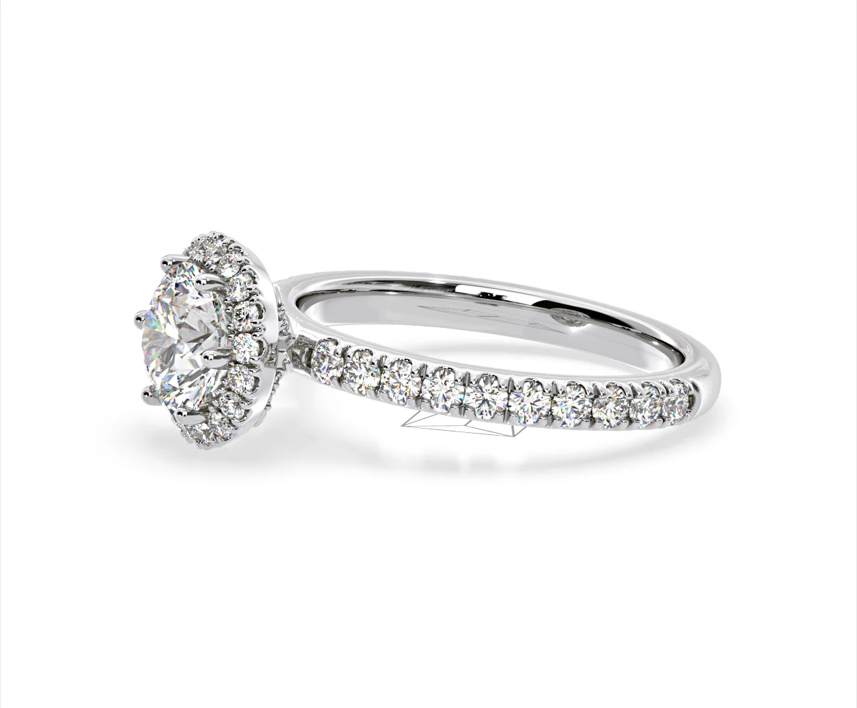Alessandra Lab Diamond Engagement Ring Platinum 2.10CT F/VS1 - Image 21