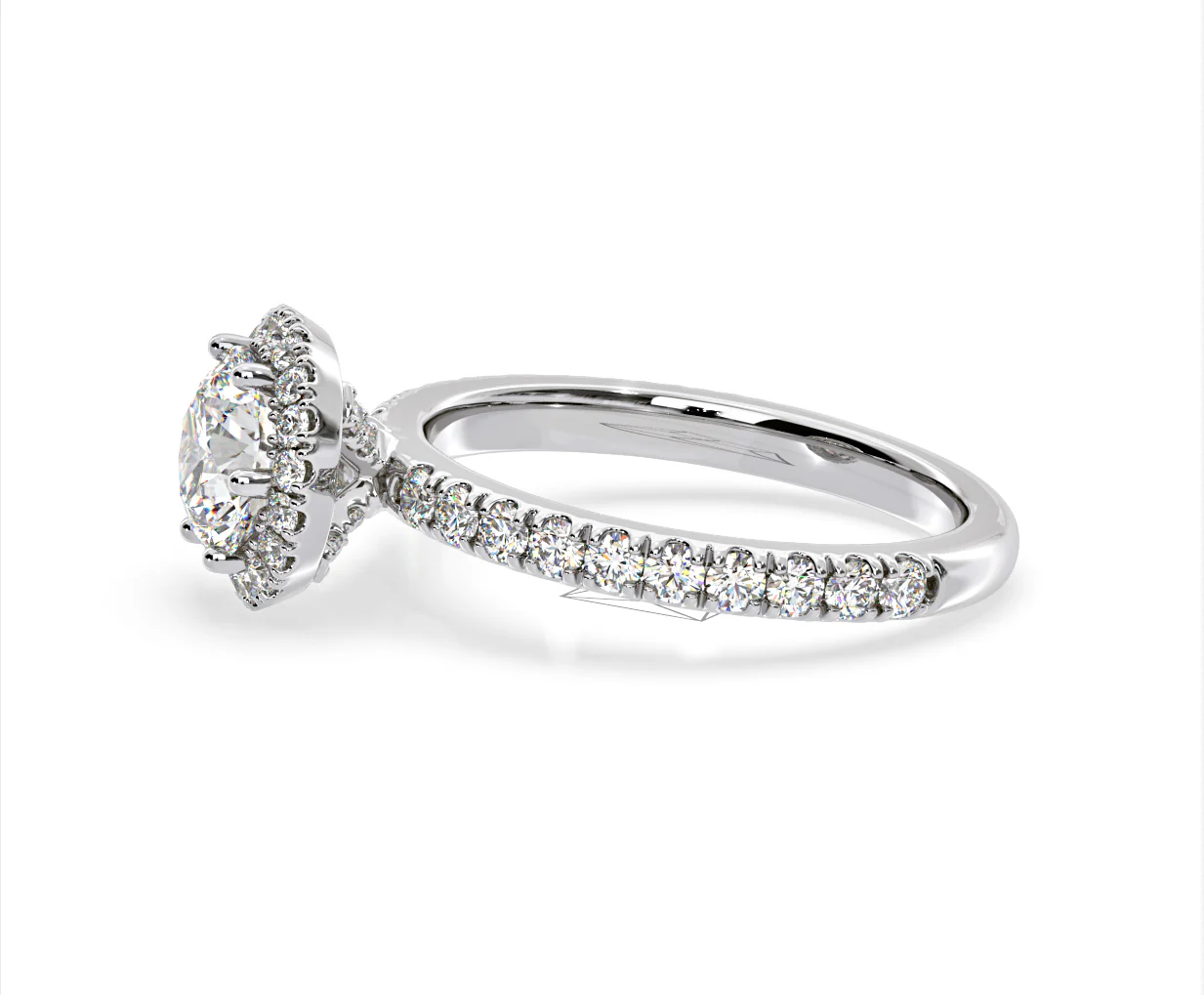 Alessandra Lab Diamond Engagement Ring Platinum 2.10CT F/VS1 - Image 24