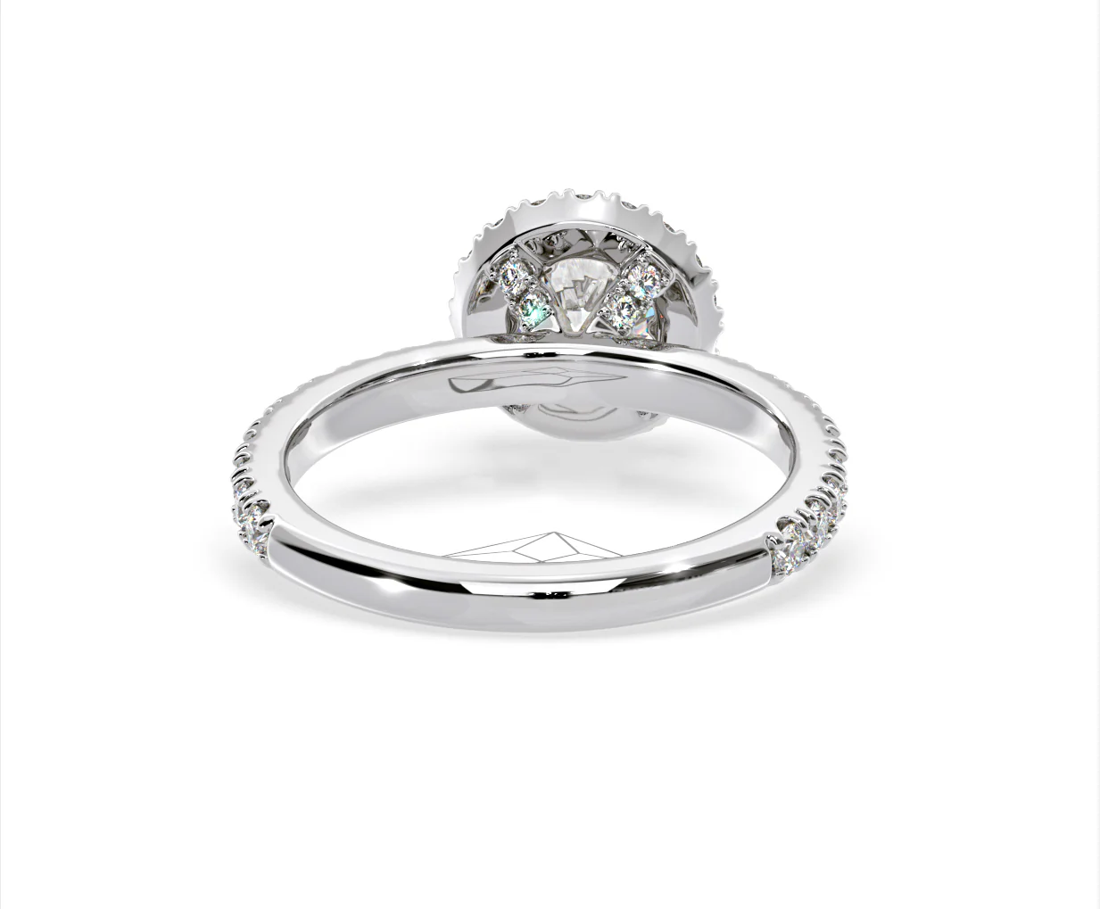 Alessandra Lab Diamond Engagement Ring Platinum 2.10CT F/VS1 - Image 48