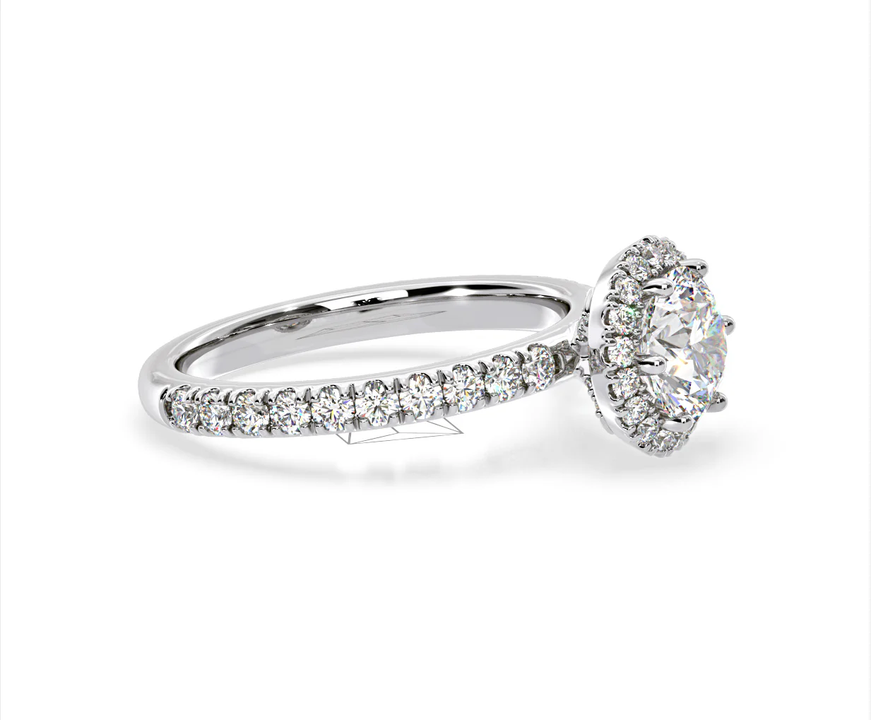 Alessandra Lab Diamond Engagement Ring Platinum 2.10CT F/VS1 - Image 72