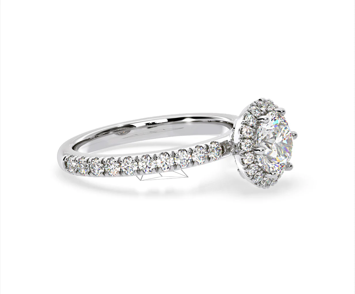 Alessandra Lab Diamond Engagement Ring Platinum 2.10CT F/VS1 - Image 73