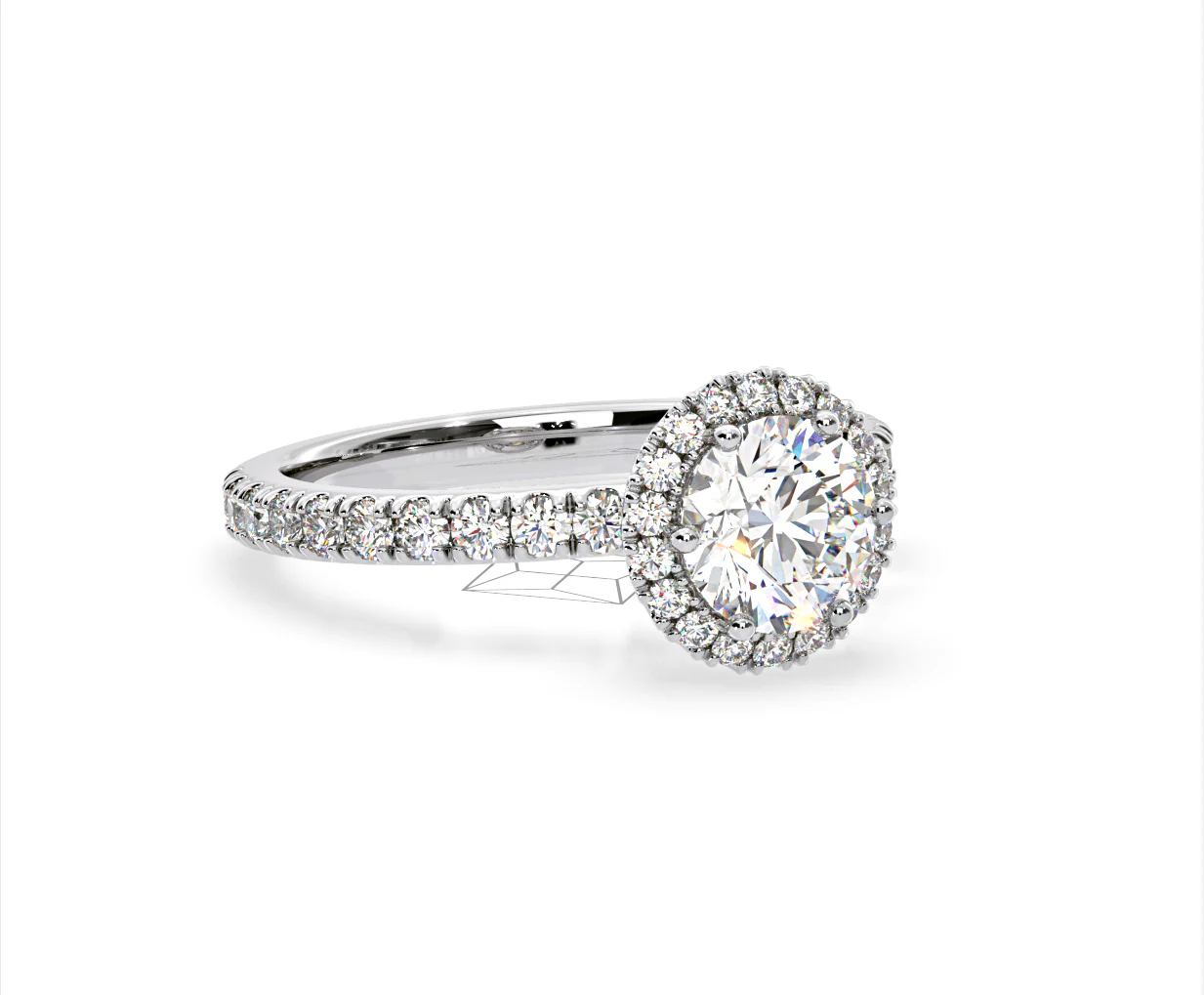 Alessandra Lab Diamond Engagement Ring Platinum 2.10CT F/VS1 - Image 80