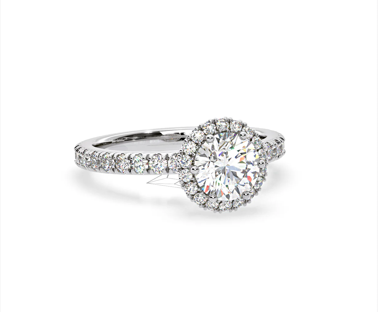 Alessandra Lab Diamond Engagement Ring Platinum 2.10CT F/VS1 - Image 82