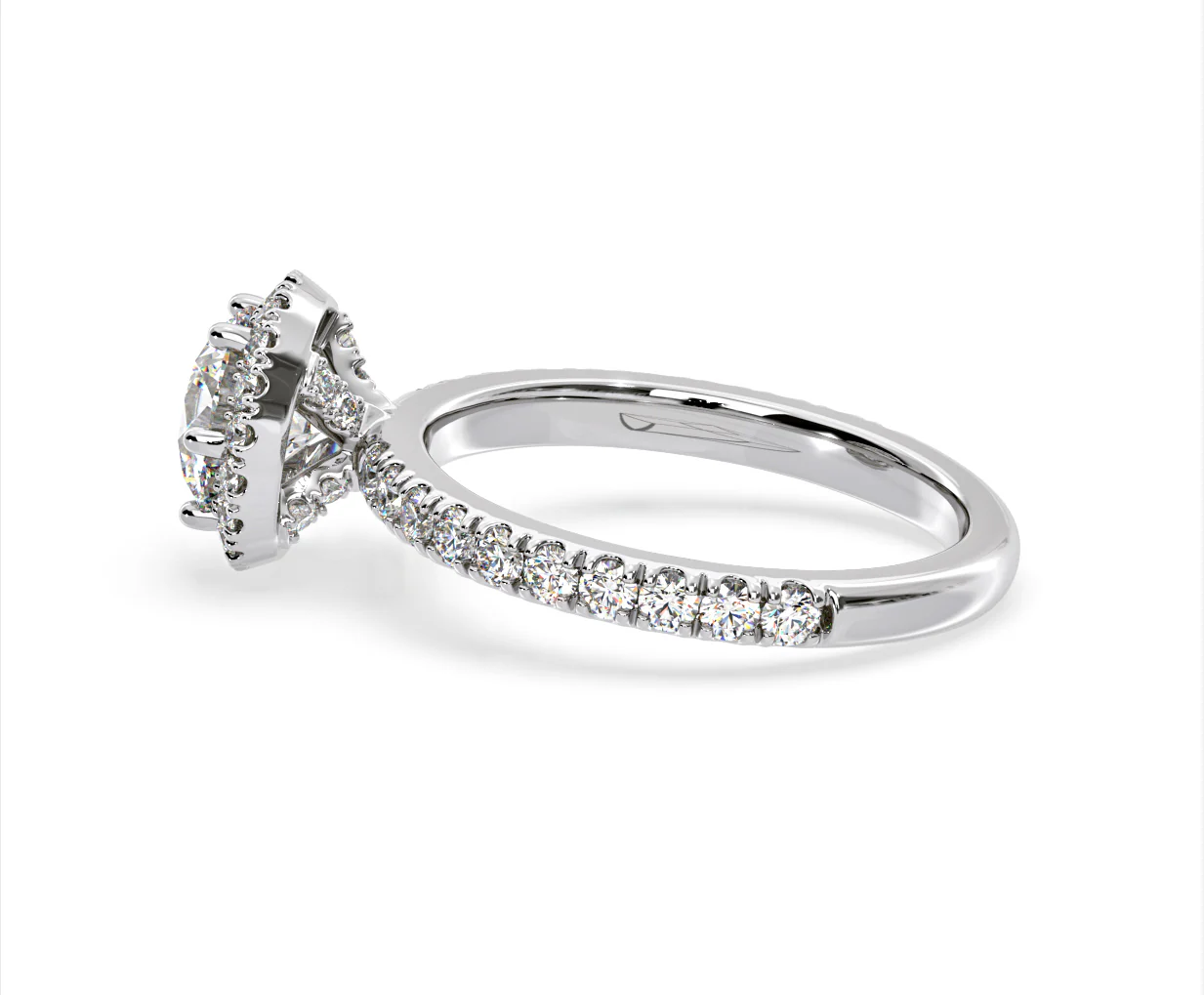Alessandra Lab Diamond Engagement Ring Platinum 2.60CT F/VS1 - Image 29